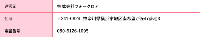 運営者情報